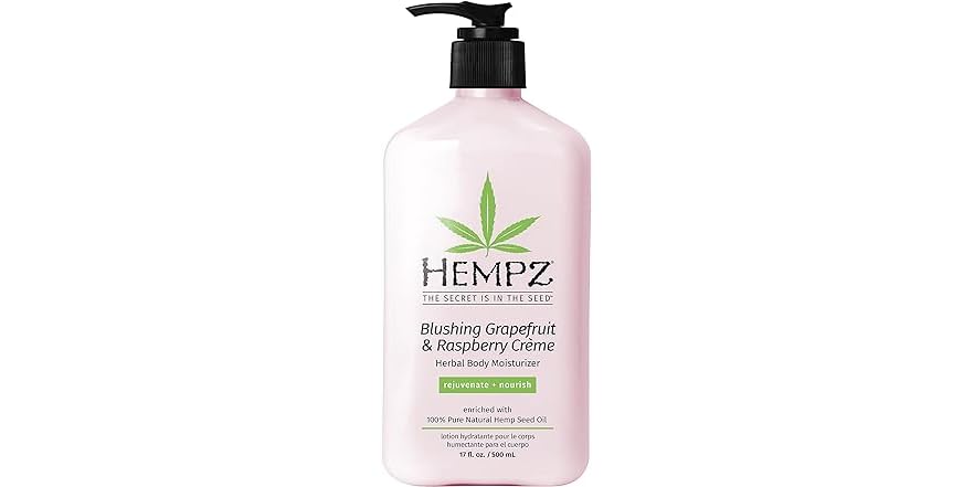 Hemp Lotion Raspberry (2 Pack) HEMPZ Body Lotion - Grapefruit & Raspberry Crème