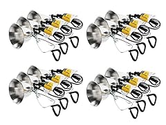 Clamp Lamp Light w/ 5.5" Reflector, 12Pk