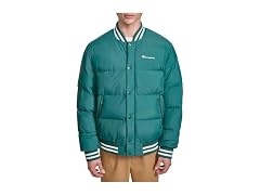 Champion Men Varsity Bomber Puffer Jacket
