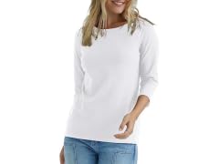 Hanes Women (M) Stretch Cotton Raglan Sleeve Tee
