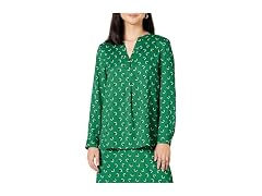 Amazon Essentials Women Small Blouse Green Floral