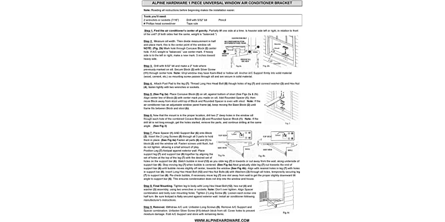 Universal Window Air Conditioner Bracket