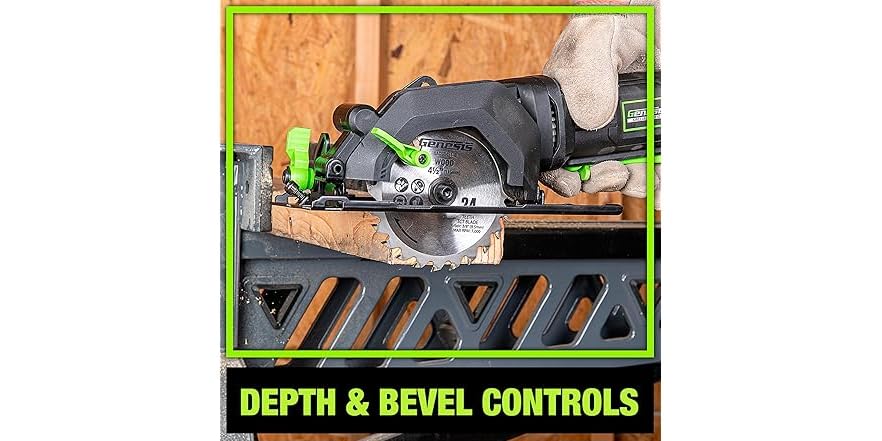Genesis Mini Circular Saw 4.0 Amp 4-1/2