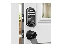 TEEHO TE001-K Electronic Keypad Deadbolt with 2 Knobs M