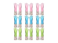 9 Pair Long Cuff Kitchen Gloves