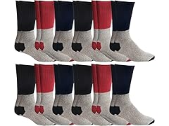 {12-Pairs} Insulated Thermal Crew Socks