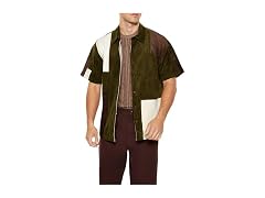 Forever 21 Men (L) Multi-colorblock Faux Shirt