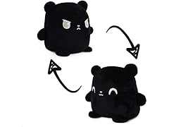 TeeTurtle Reversible Black Bear Plushie
