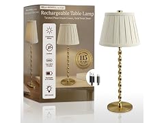 Twist Stem Wide Pleated Lamp