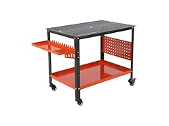 Orange Welding Tables w/ Wheels for Shop 36"x24"