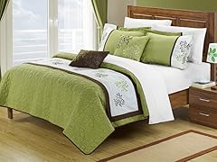 Kirsten 6 pc Embroidered Comforter Set-Green