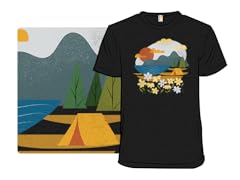 Sunset at a campsite