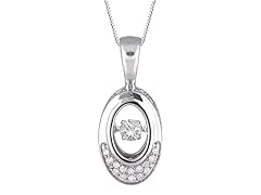 ZKS Designs "Dancing" Diamond Oval Pendant