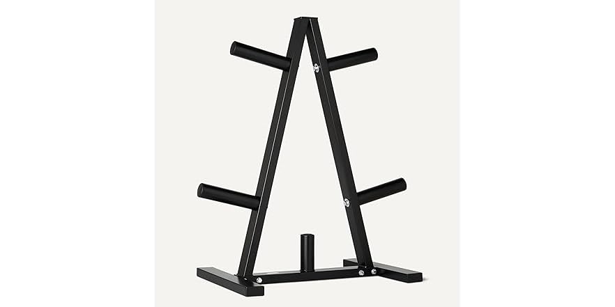 Amazon basics olympic 2-inch weight plate tree rack