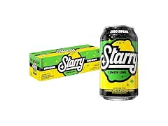 12PK Starry Zero Sugar Lemon Lime Soda, 12 Fl Oz Cans