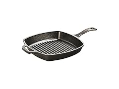 Lodge 10.5in  Cast Iron Square Grill Pan