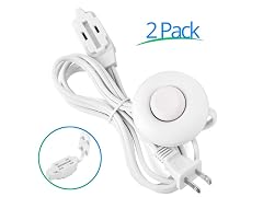 6-Ft Extension Cord with Foot Switch (2-Pack)