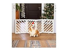 dCee Solid Acacia Wood Dog Gate