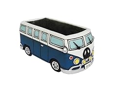 8" Blue VW Buss Cement Planter