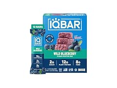 (24-Pack) IQBAR Plant Protein Bars: Wild Blueberry