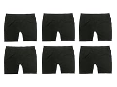 6Pk Black Shorts