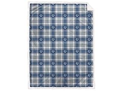 NFL Team Sherpa Plaid Blanket 60x90