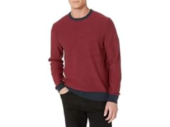 Amazon Essentials Men (XXL) Sweater Navy Red Mini