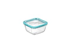 Bormioli Rocco 14.25 oz. Square  Glass  Storage Container 12CT