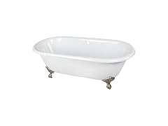 Kingston Brass Cast Iron Double Ended Clawfoot Bathtub