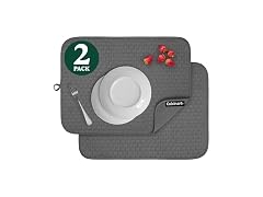 Cuisinart Dish Drying Mat for Kitchen Counter - 2-Pack XL 