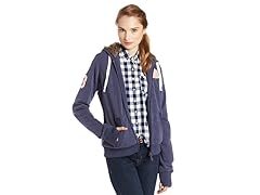 USPA Jrs Fleece Jacket Faux Fur, Blue