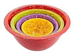 Confetti Bowl Set - Assorted Red - S/4