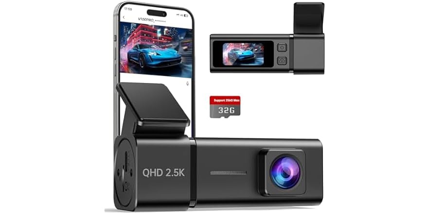 E-YEEGER QHD 2.5K Dash Cam | V100Pro
