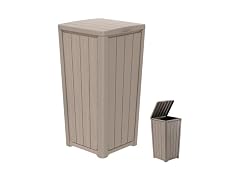 EFU 55 Gallon Outdoor Trash Can with Lid