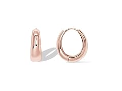 PAVOI 14K Gold Plated 925 Sterling Silver Hoop