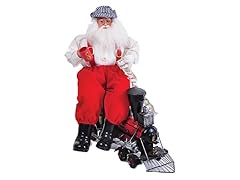Santa's Workshop Santa on a Train