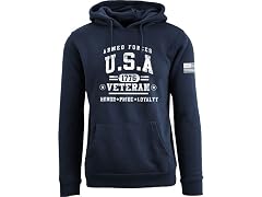 Men U.S. Veterans Pull Over Hoodie