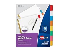 Avery Big Tab Write & Erase Dividers for 3 Ring Binders