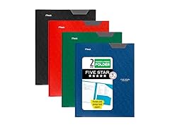 Five Star 2-Pocket Folder, 4 Pack