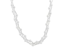 Braided Freshwater Pearl Necklace