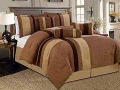 Reham 7pc Comforter Set - Brown - 2 Sizes