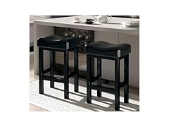 SANUMY SANUMY Bar Stools Set of 2, 24 Inch Coun