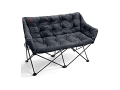 EVER ADVANCED Black Double Camping Chair