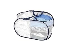 Smart Design Mesh 2-Compartment Hamper