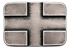 Antique Silver Cross Belt Buckle