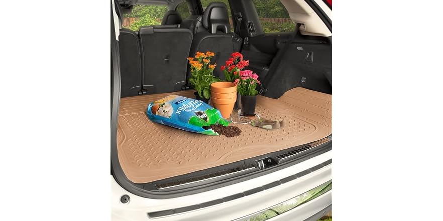 BDK Rubber Cargo Mat Liner 46x57Beige
