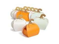Fun Express Assorted Colors Pumpkin Favor Boxes