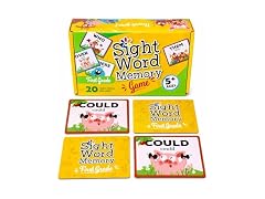 Sight Word Memory Game for Kids Ages 4-8, Matching Card Game