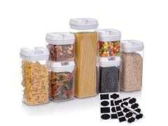 Kitchen Theory 7-piece Plastic Food Storage Container Set