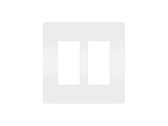On-Q Legrand 2 Gang Screwless Wall Plate 